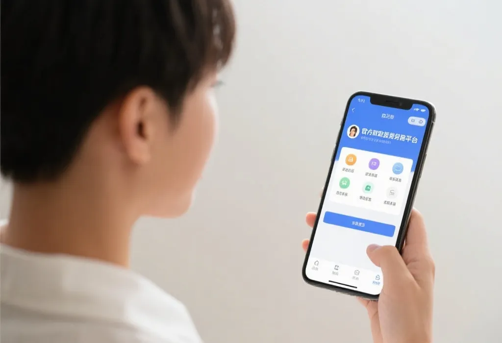 用户通过手机安全访问官方平台